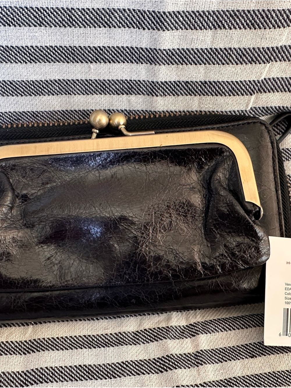 Hobo The Original Eda Black Leather Wallet, New With Tags - Picture 4 of 6